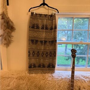 Vintage Southwestern Blanket Skirt